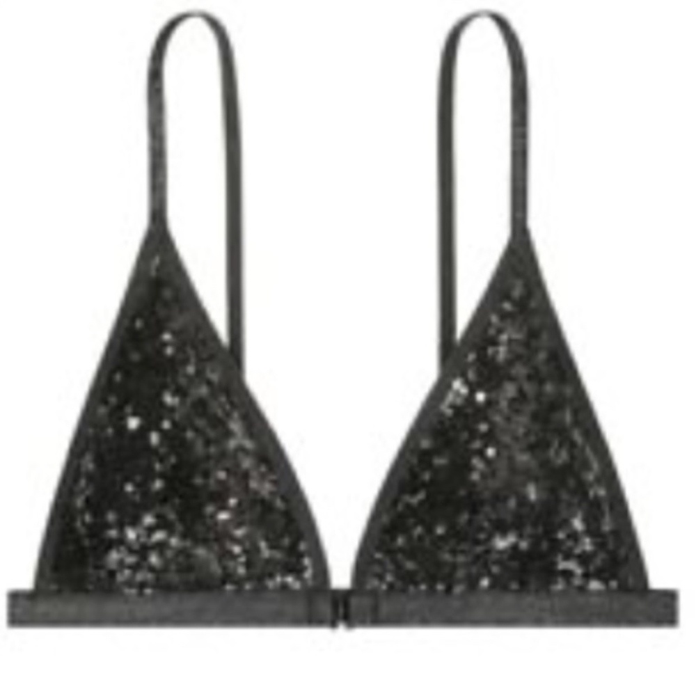 SALE❤️VICTORIA SECRET SEQUIN SEXY BRA NWT LG - Picture 5 of 5